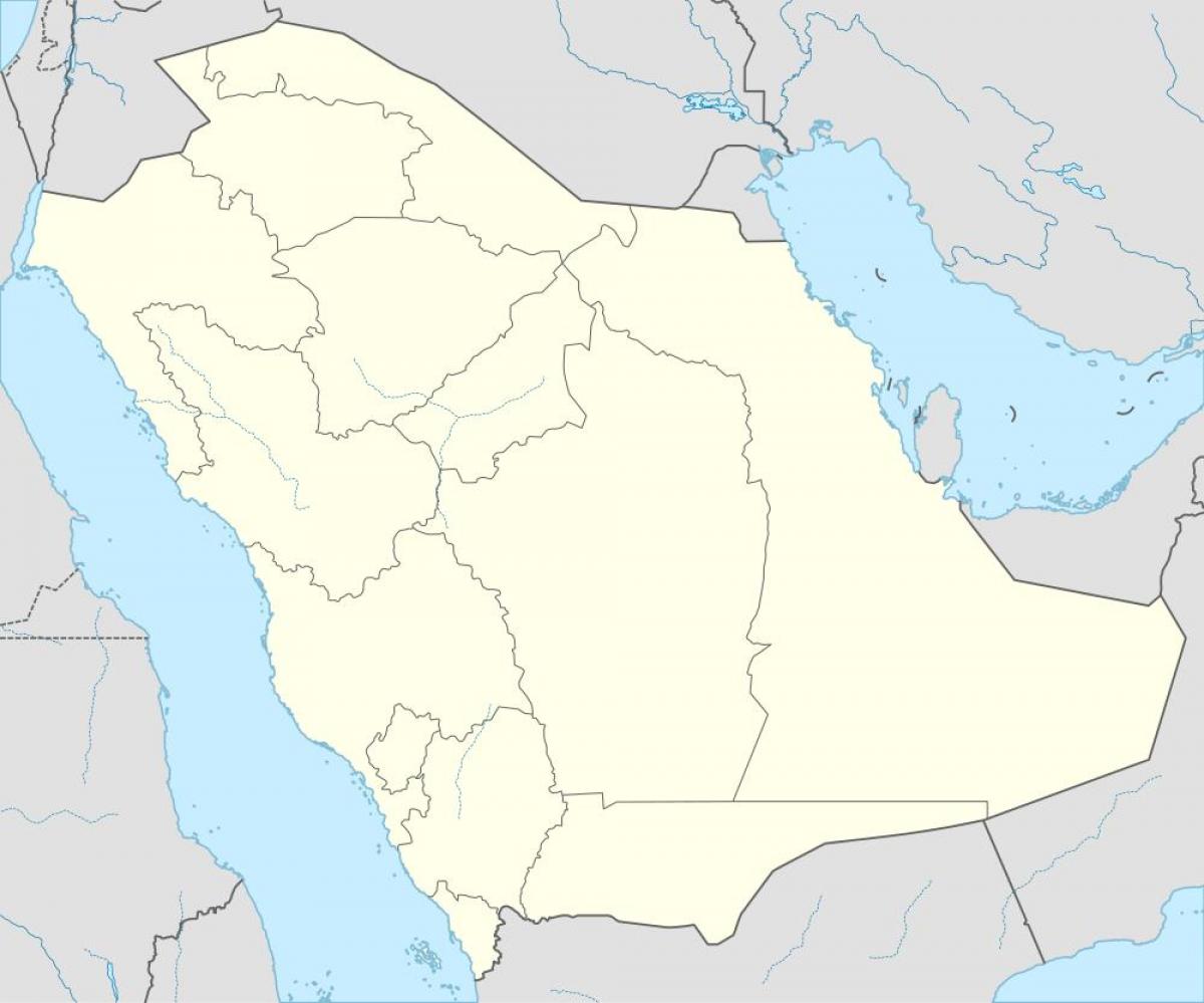 Kaart van Saoedi-Arabië in