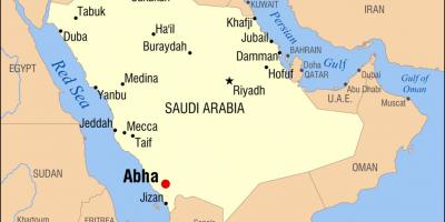 Abha KSA kaart