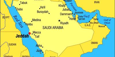 Jeddah KSA kaart