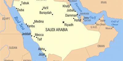 Riyadh KSA kaart