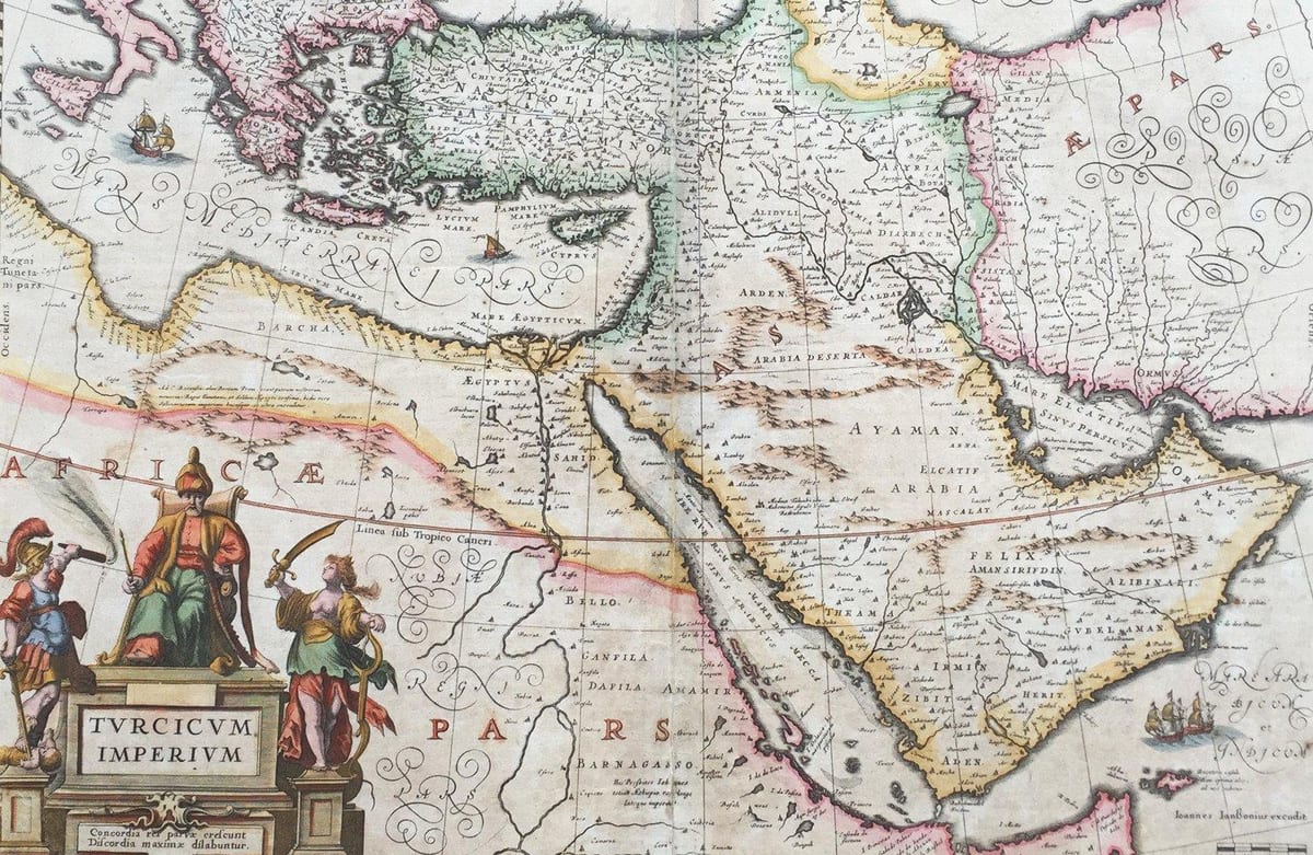 ou kaart van Saoedi-Arabië