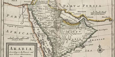 Kaart van die antieke Saoedi-Arabië