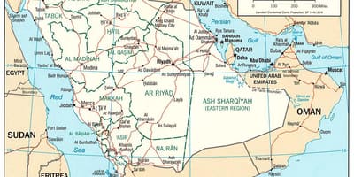 Al qatif Saoedi-Arabië kaart