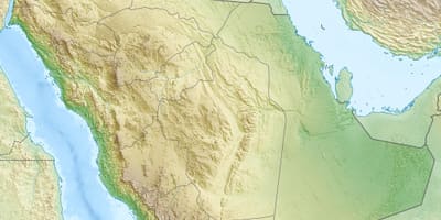 Kaart van Saoedi-Arabië berge