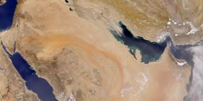 Kaart van Saoedi-Arabië satelliet